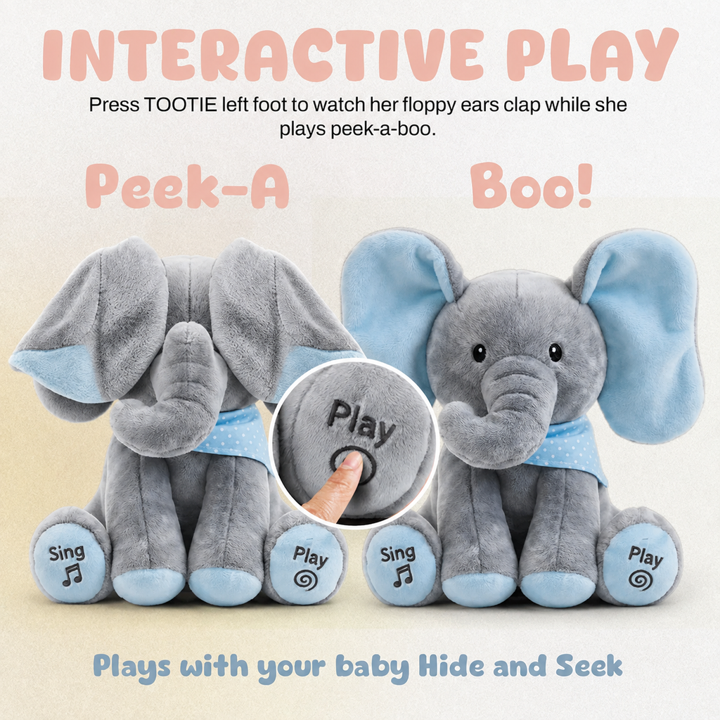 Tootie – Animated Singing Elephant Plush with Flapping Ears