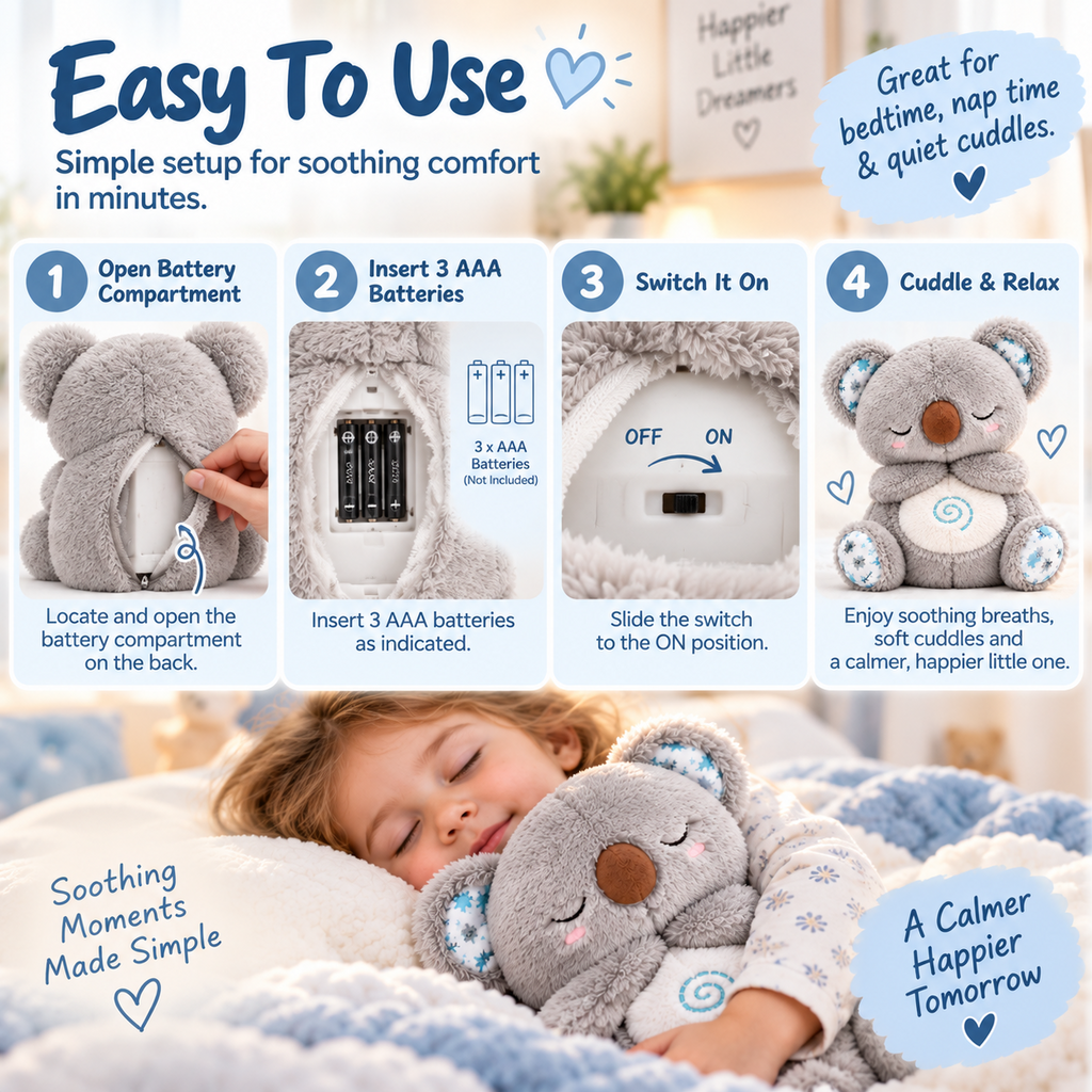 🧸 Realistic Breathing Plush Toy