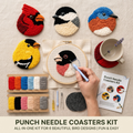 🧵Beginner-Friendly🐦DIY Bird Coasters Punch Needle Kit