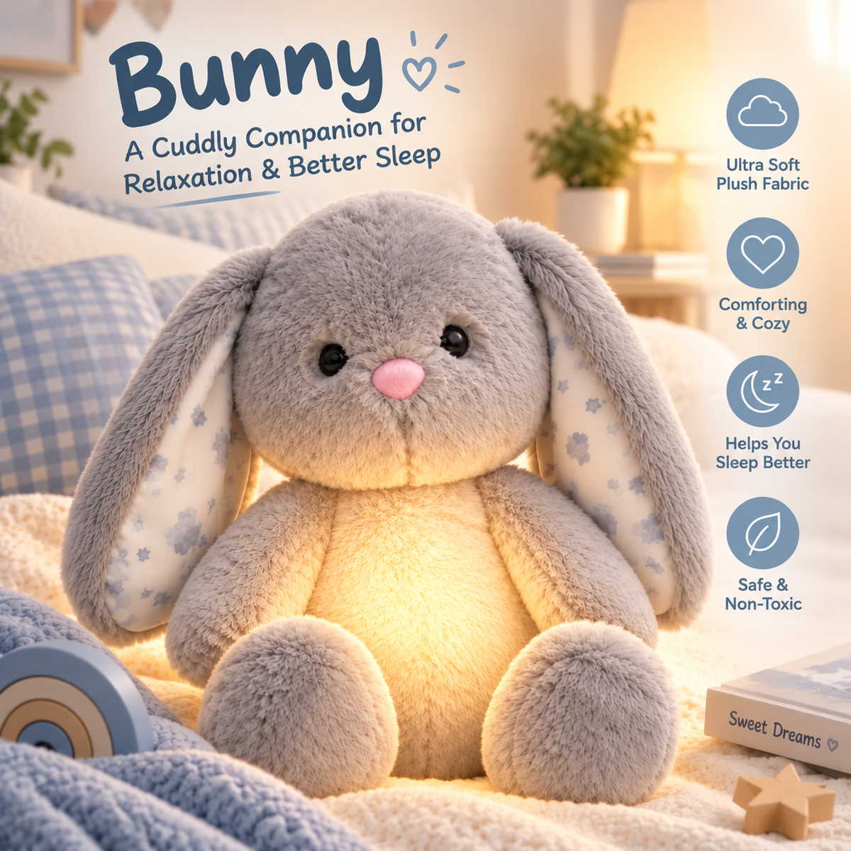 🧸 Realistic Breathing Plush Toy