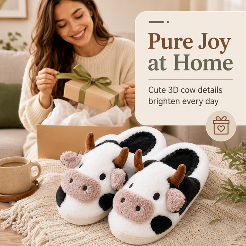 ✨Cow Slippers | Your Daily Dose of Cozy & Smiles! ✨🐮